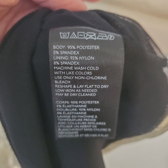 Urban Outfitters Silence + Noise Drita Dress Large Gold Metallic Mini Slip‎ - Picture 5 of 10